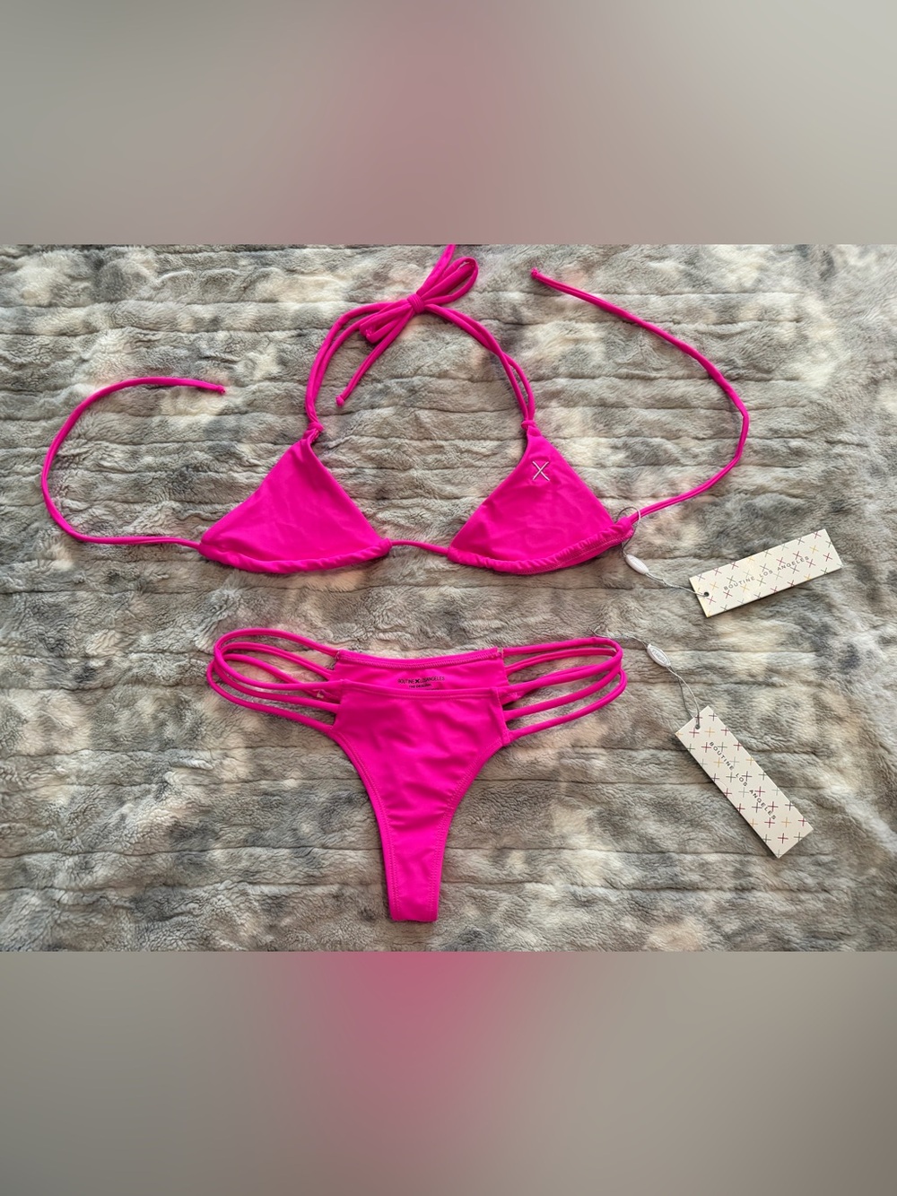 NWT BoutineLA Hot Pink Bikini